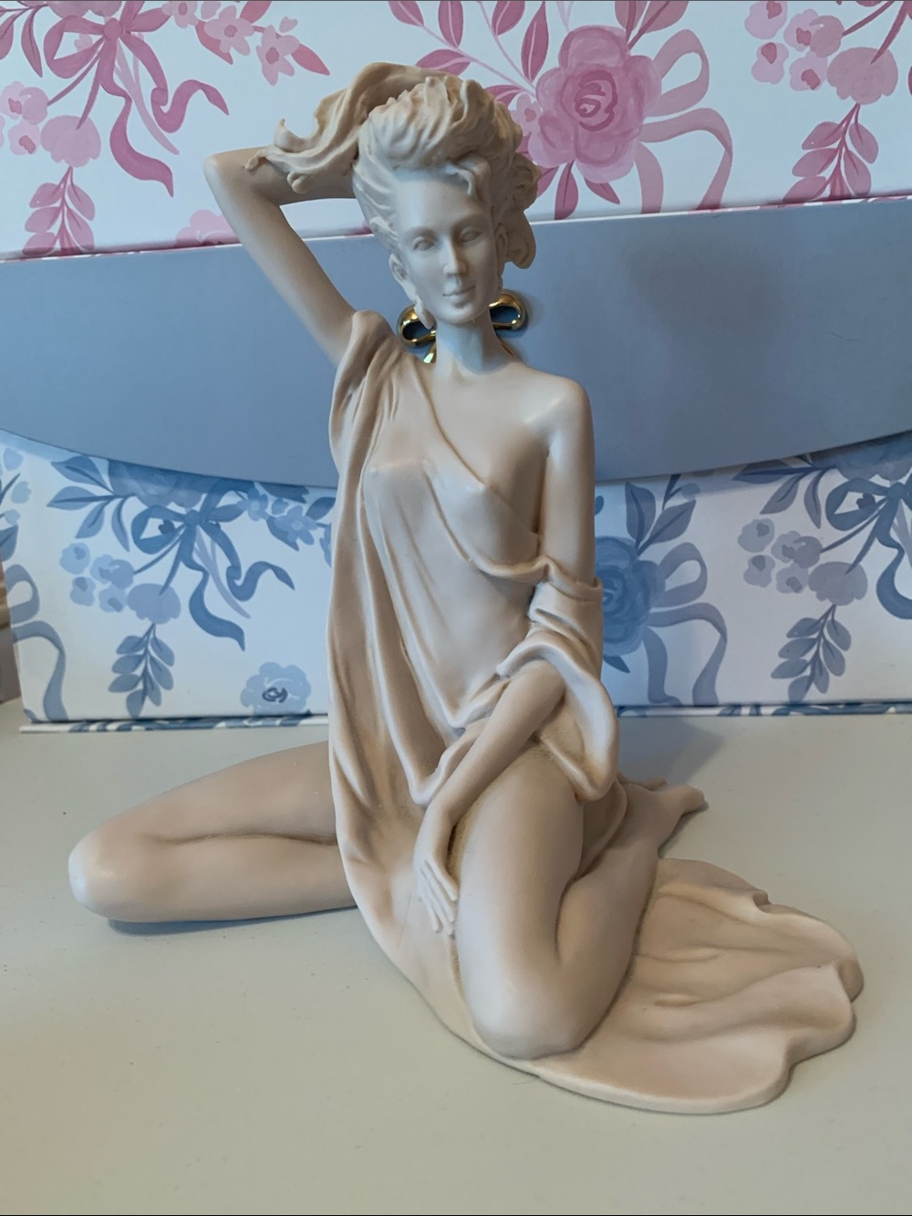 VALENTINO Elegant Female Draped Figurine for Home Décor